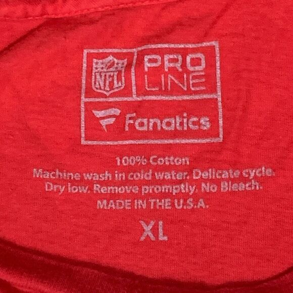 NFL Proline Kansas City Chiefs XL Super Bowl Champions T Shirt Red Short Sleeve - Picture 2 of 6